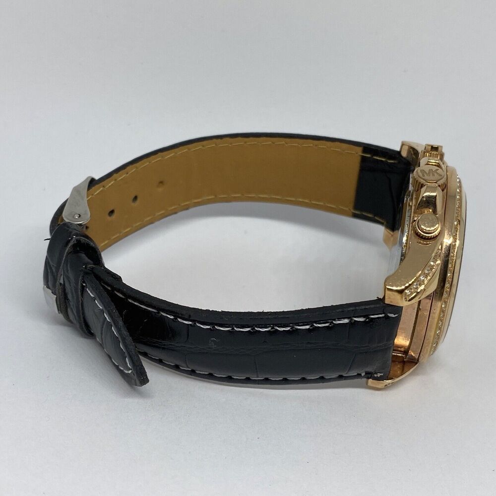 Michael Kors Blair MK5943 Women's Black Leather Analog Dial Quartz Watch WO324 - Picture 12 of 12
